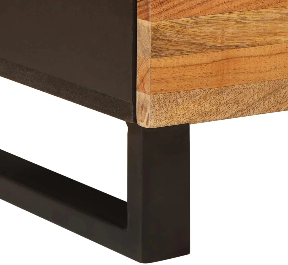 Sandėliavimo komodas 60 x 33 x 75 cm Kietas mango medis Ruda