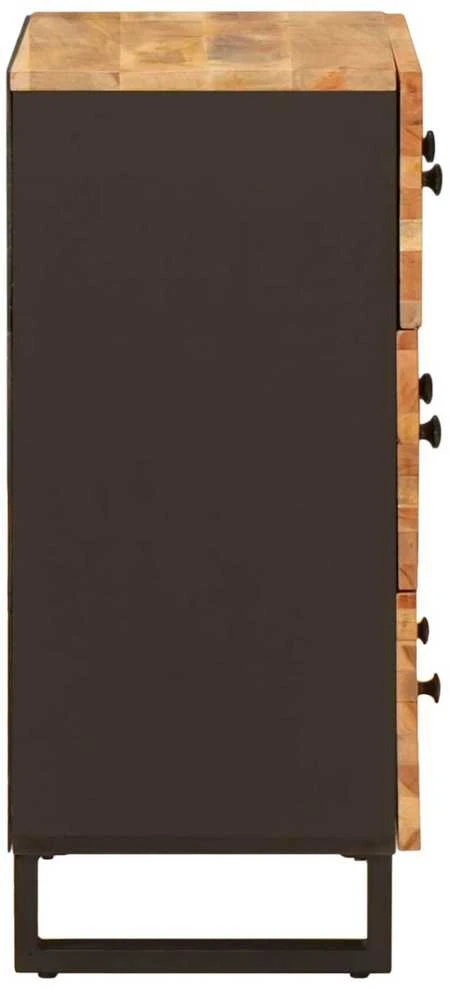 Sandėliavimo komodas 60 x 33 x 75 cm Kietas mango medis Ruda