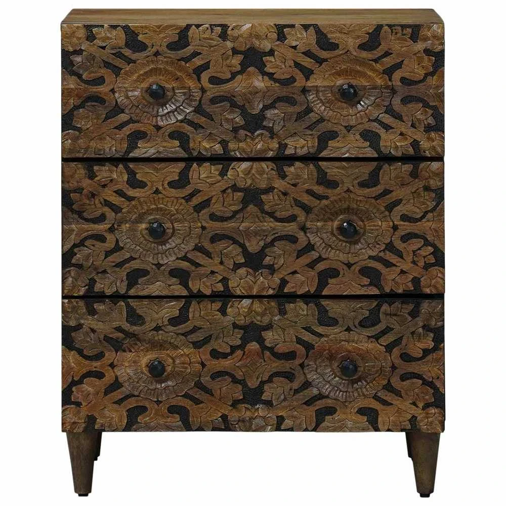 Sandėliavimo komodas Ruda 60 x 33,5 x 75 cm Kietas mango medis