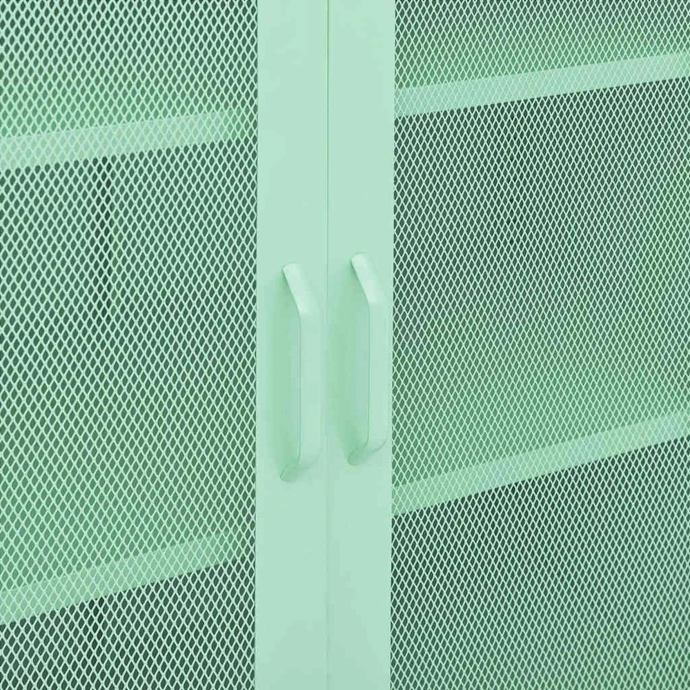 Sandėliavimo spintelė, mėtinės spalvos, 80x35x101,5cm, plienas