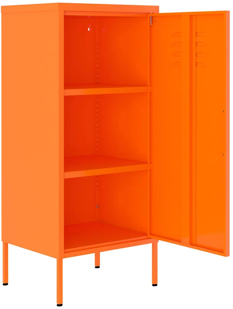 Sandėliavimo spintelė, oranžinė, 42,5x35x101,5cm, plienas