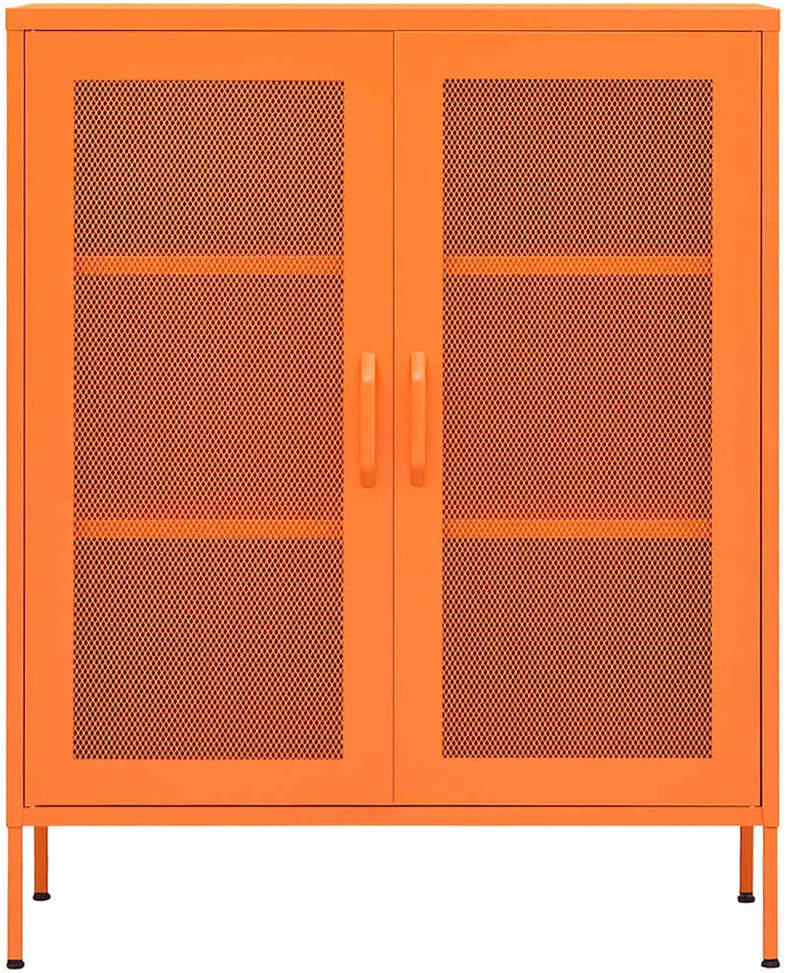 Sandėliavimo spintelė, oranžinė, 80x35x101,5cm, plienas