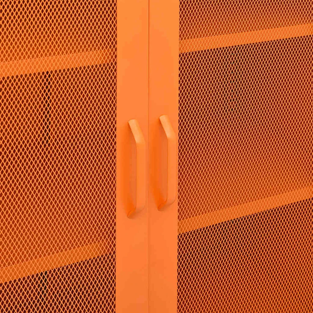 Sandėliavimo spintelė, oranžinė, 80x35x101,5cm, plienas