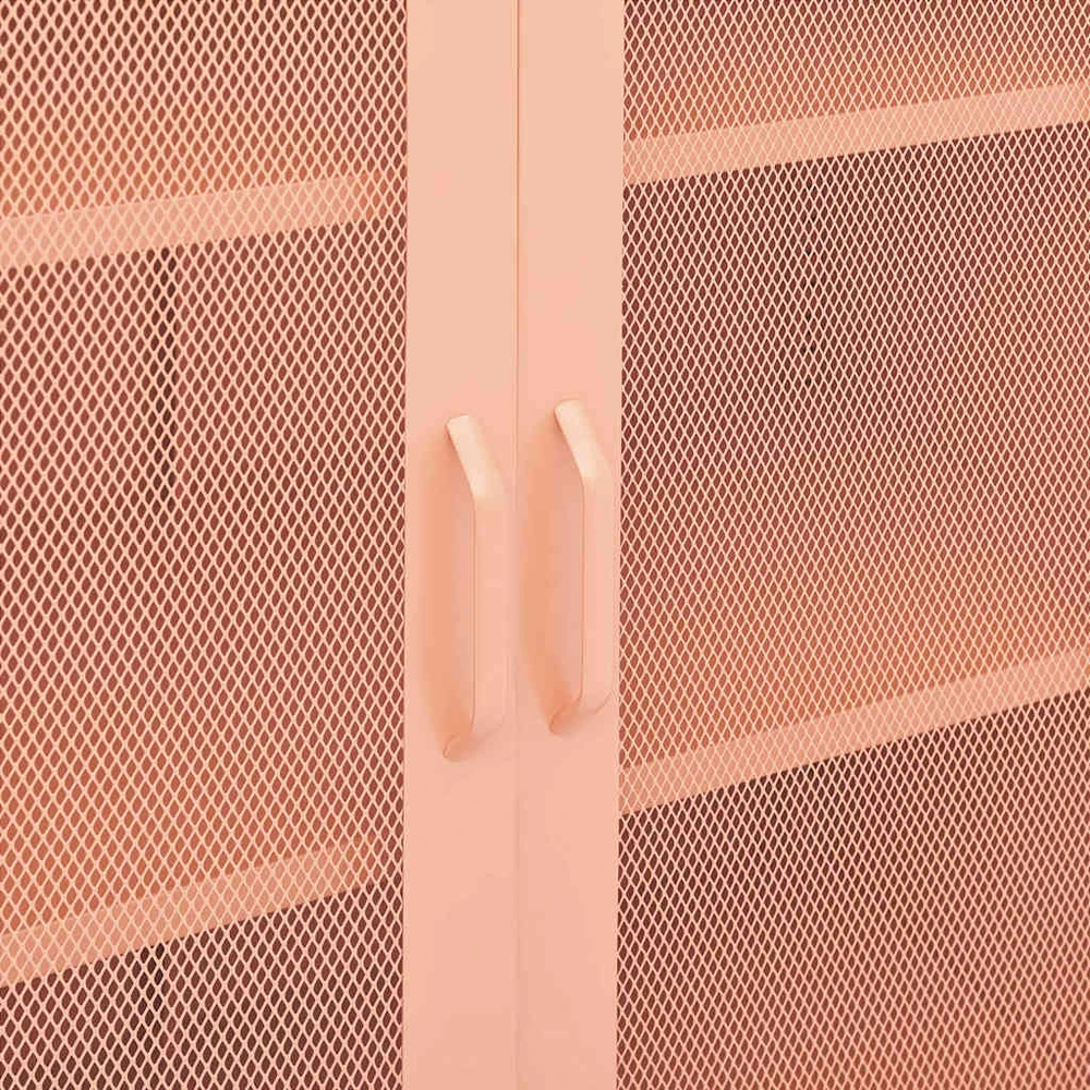 Sandėliavimo spintelė, rožinės spalvos, 80x35x101,5cm, plienas