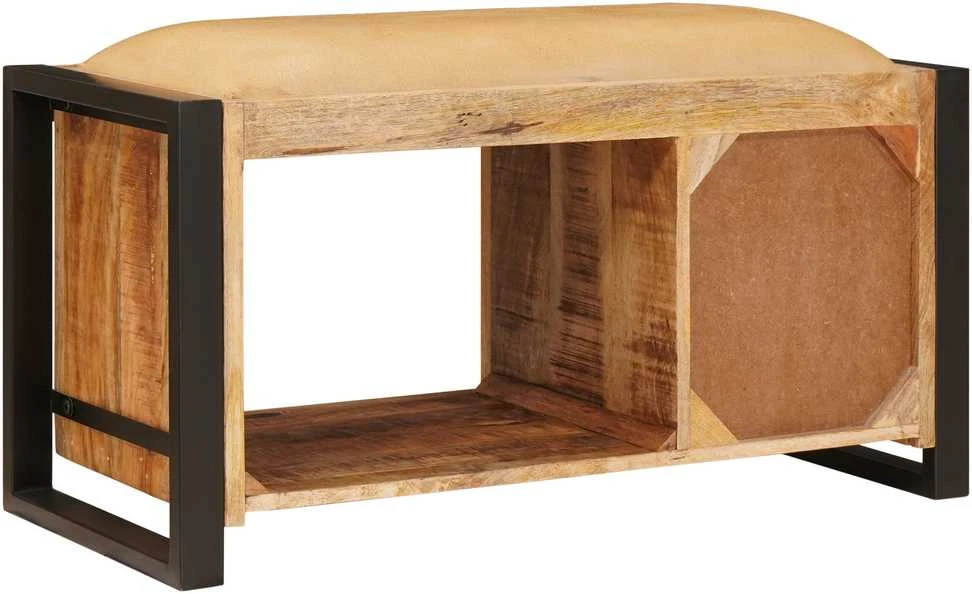 Laikymo suolas Ruda 80 x 35 x 40 cm Mango medienos masyvas