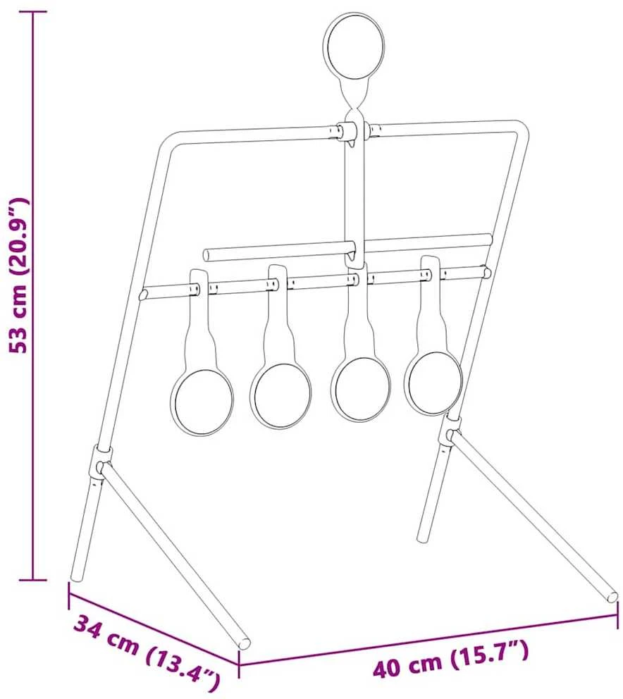 Reguliuojamas taikinys Juoda 40 x 34 x 53 cm Plienas