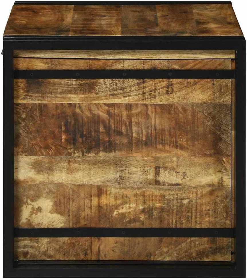 Saugojimo dėžė Ruda ir juoda 50 x 50 x 50 cm