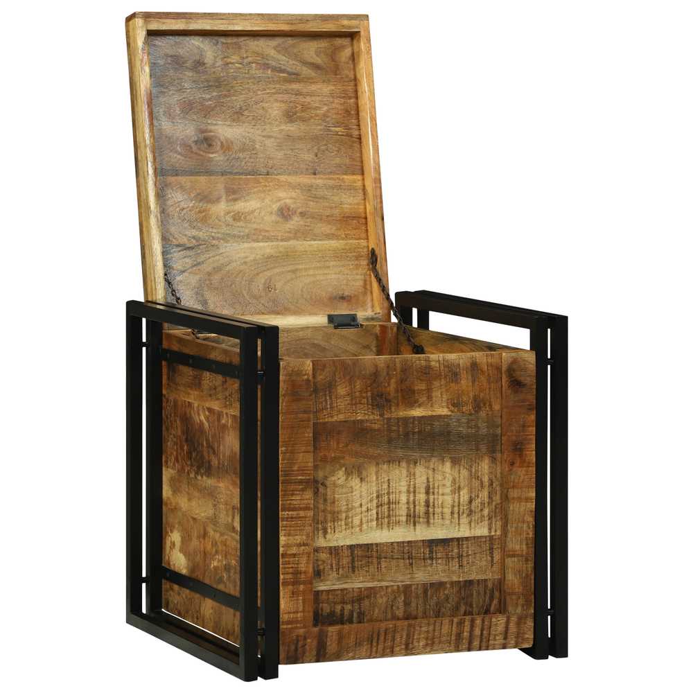 Saugojimo dėžė Ruda ir juoda 50 x 50 x 50 cm