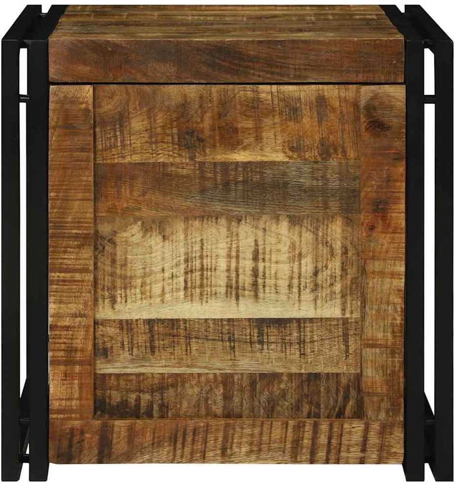 Saugojimo dėžė Ruda ir juoda 50 x 50 x 50 cm