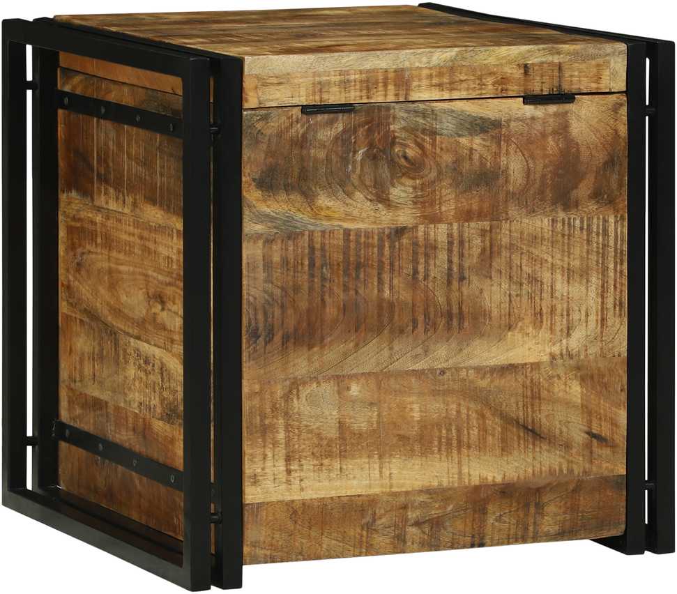 Saugojimo dėžė Ruda ir juoda 50 x 50 x 50 cm