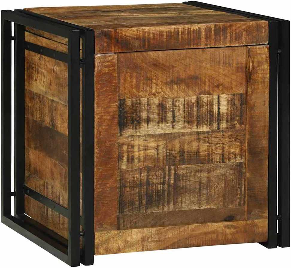 Saugojimo dėžė Ruda ir juoda 50 x 50 x 50 cm