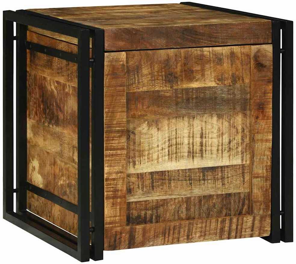 Saugojimo dėžė Ruda ir juoda 50 x 50 x 50 cm