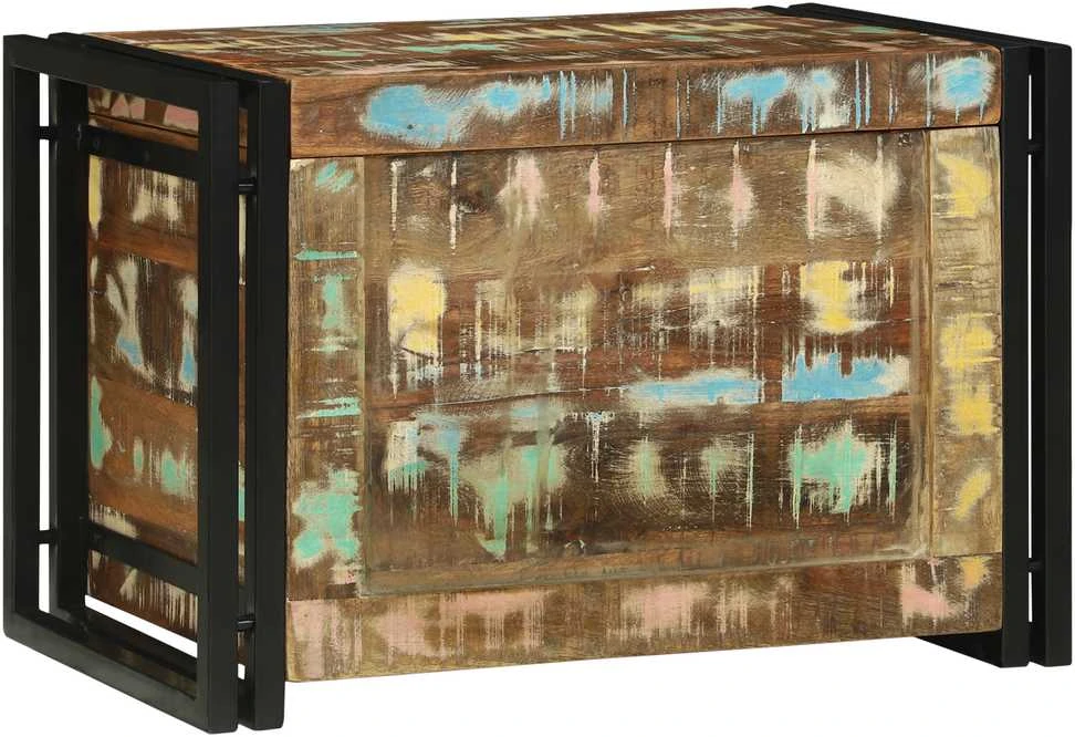 Saugojimo dėžė Ruda ir juoda 60 x 40 x 41 cm apdirbta mediena