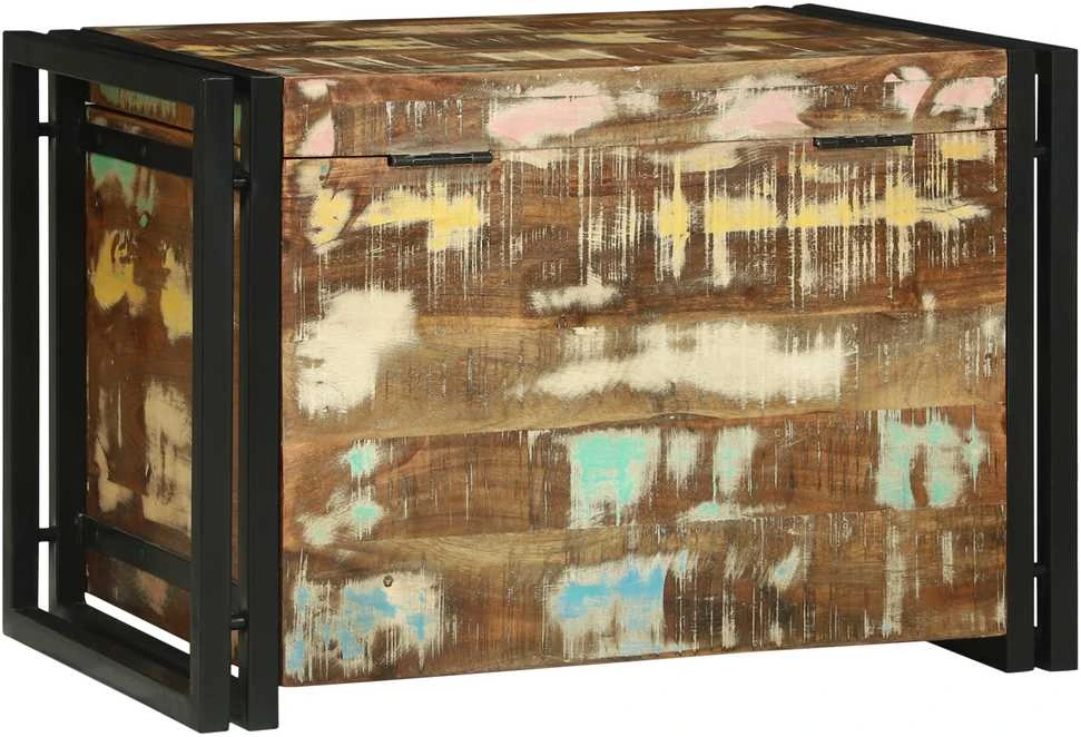Saugojimo dėžė Ruda ir juoda 60 x 40 x 41 cm apdirbta mediena