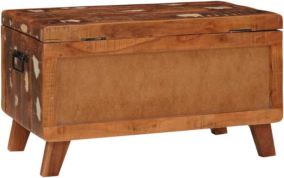 Saugojimo dėžė 70 x 35 x 40 cm perdirbtos medienos masyvas