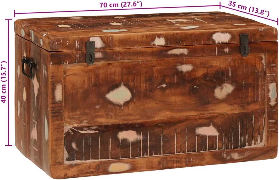 Saugojimo dėžė su saugykla su durimis Ruda Kietas mango medis