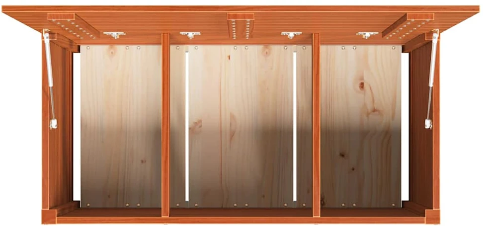 Saugojimo dėžė Apdirbta mediena 101 x 50,5 x 46,5 cm Vaško ruda