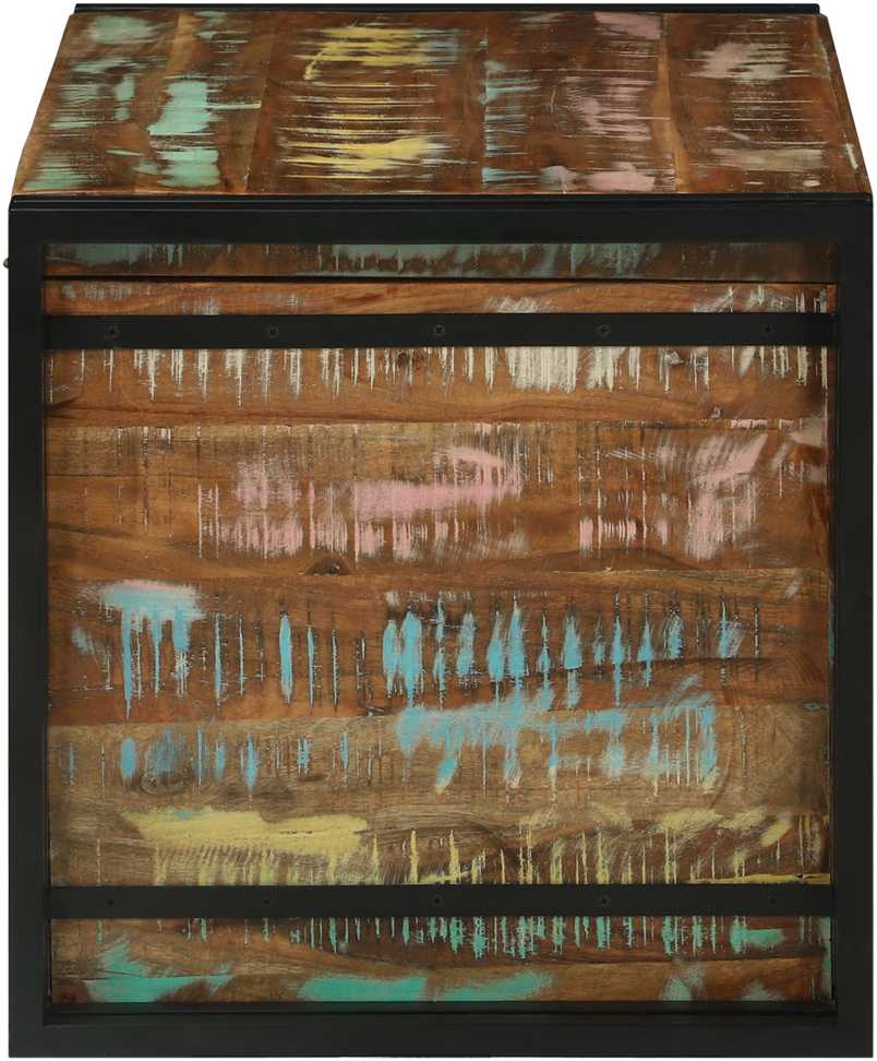Saugojimo dėžė Ruda ir juoda 80 x 50 x 50 cm apdirbta mediena