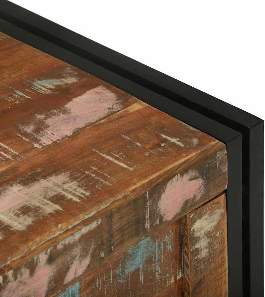 Saugojimo dėžė Ruda ir juoda 80 x 50 x 50 cm apdirbta mediena