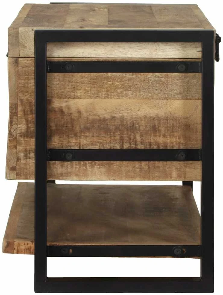 Saugojimo dėžė Ruda 80 x 35 x 45 cm Mango medienos masyvas
