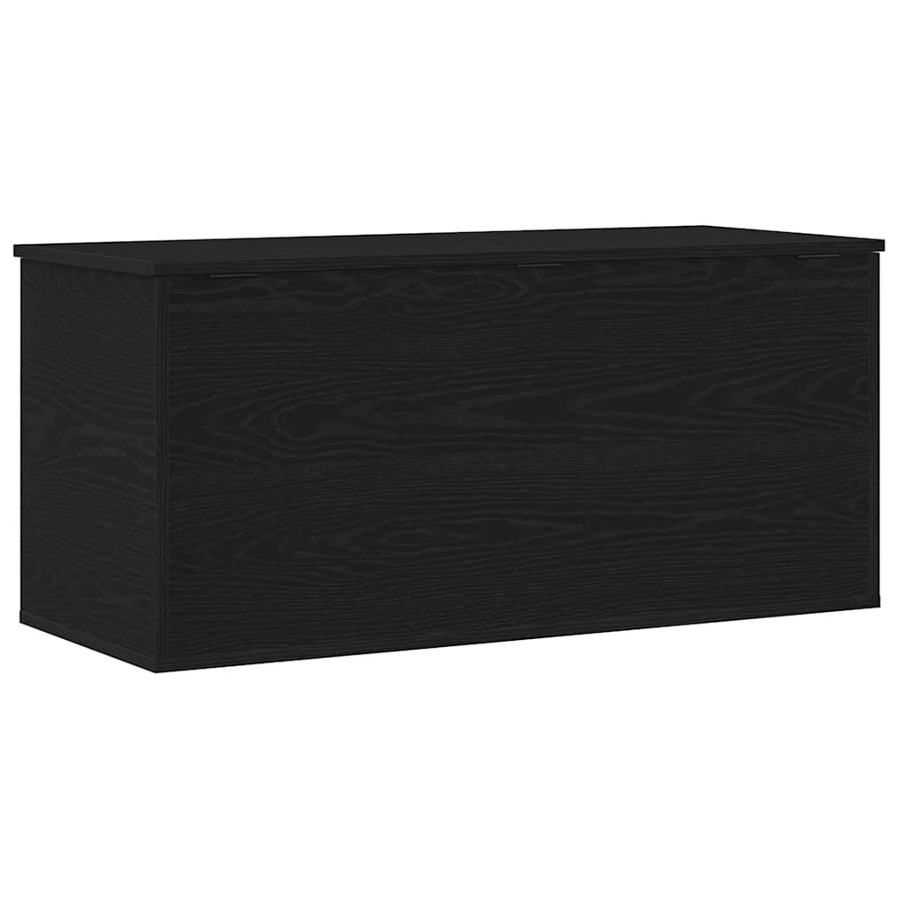Saugojimo dėžė juoda ąžuolo 100 x 42 x 46 cm Apdirbta mediena