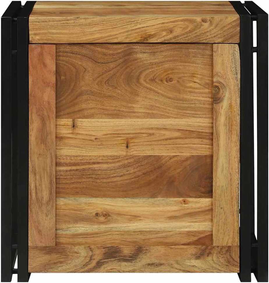 Saugojimo dėžė Ruda ir juoda 50 x 50 x 50 cm