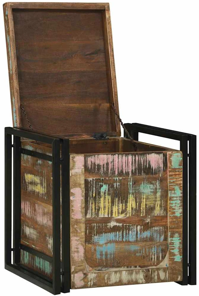 Saugojimo dėžė Ruda ir juoda 50 x 50 x 50 cm