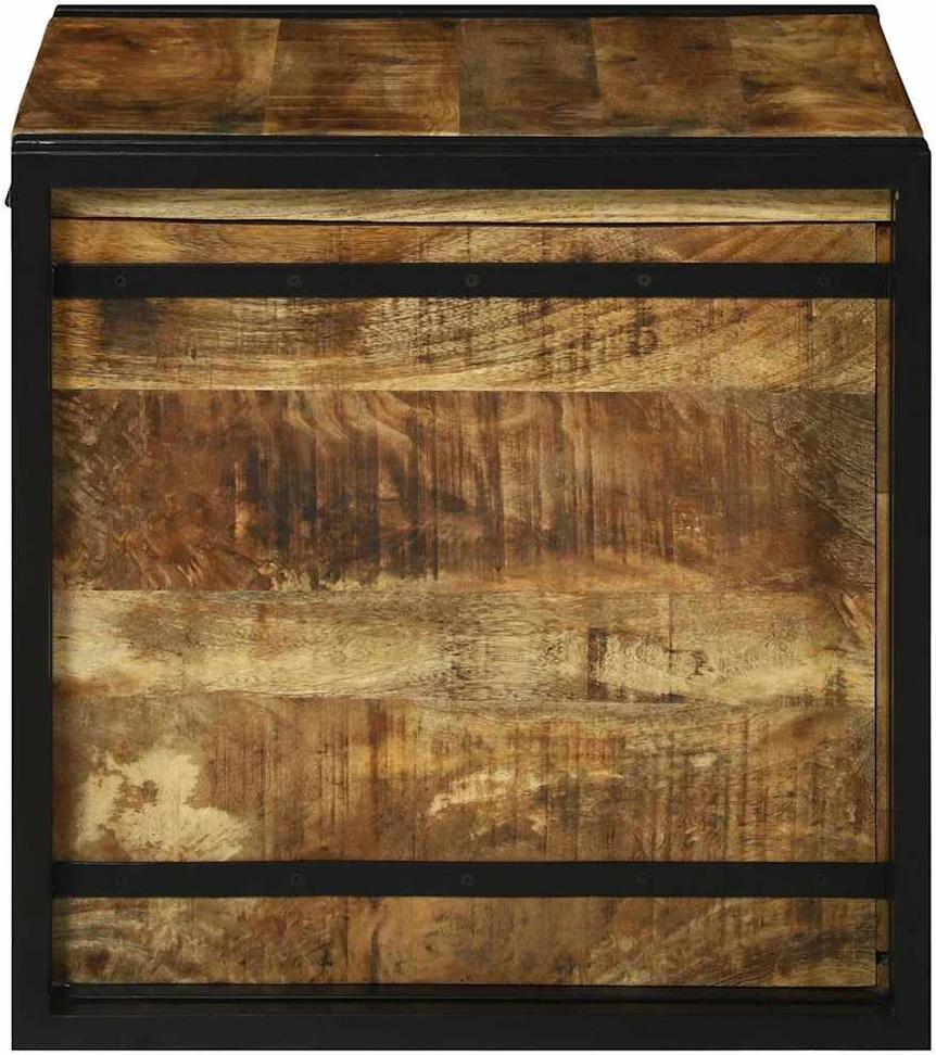 Saugojimo dėžė Ruda ir juoda 50 x 50 x 50 cm