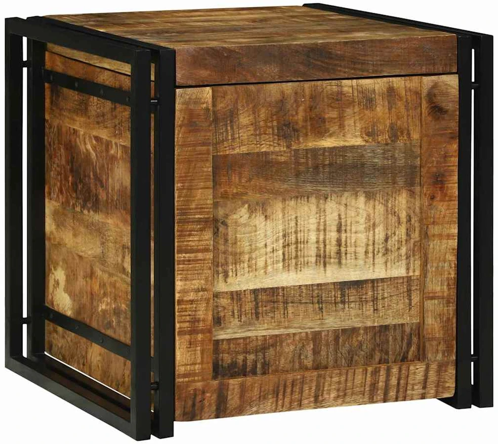 Saugojimo dėžė Ruda ir juoda 50 x 50 x 50 cm