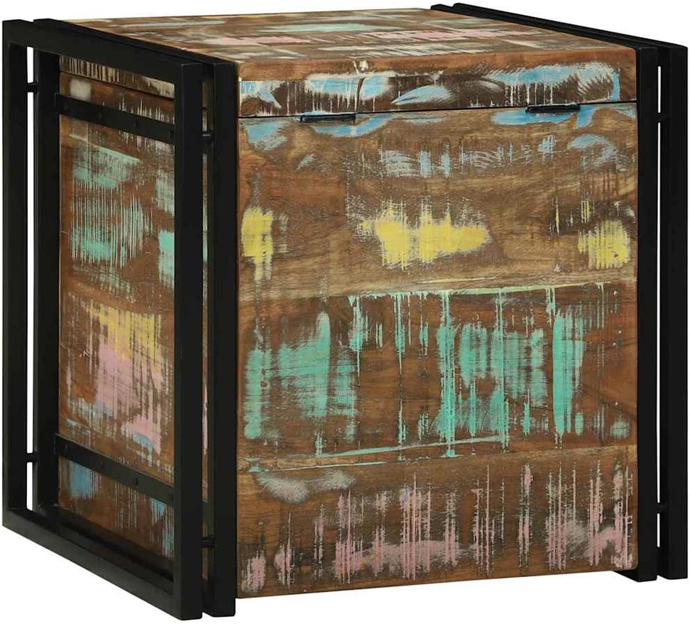 Saugojimo dėžė Ruda ir juoda 50 x 50 x 50 cm