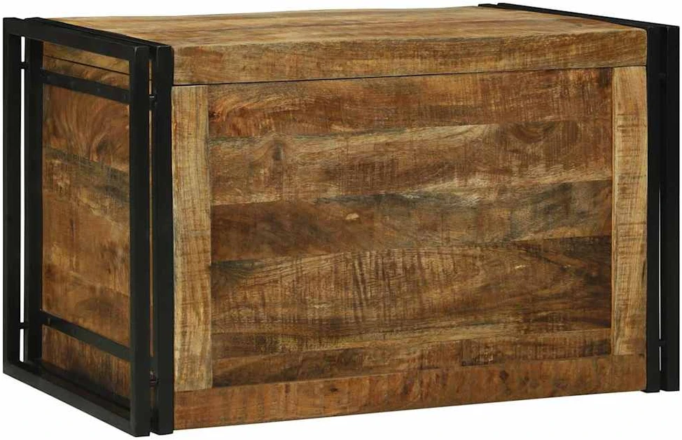Saugojimo dėžė Ruda ir juoda 80 x 50 x 50 cm