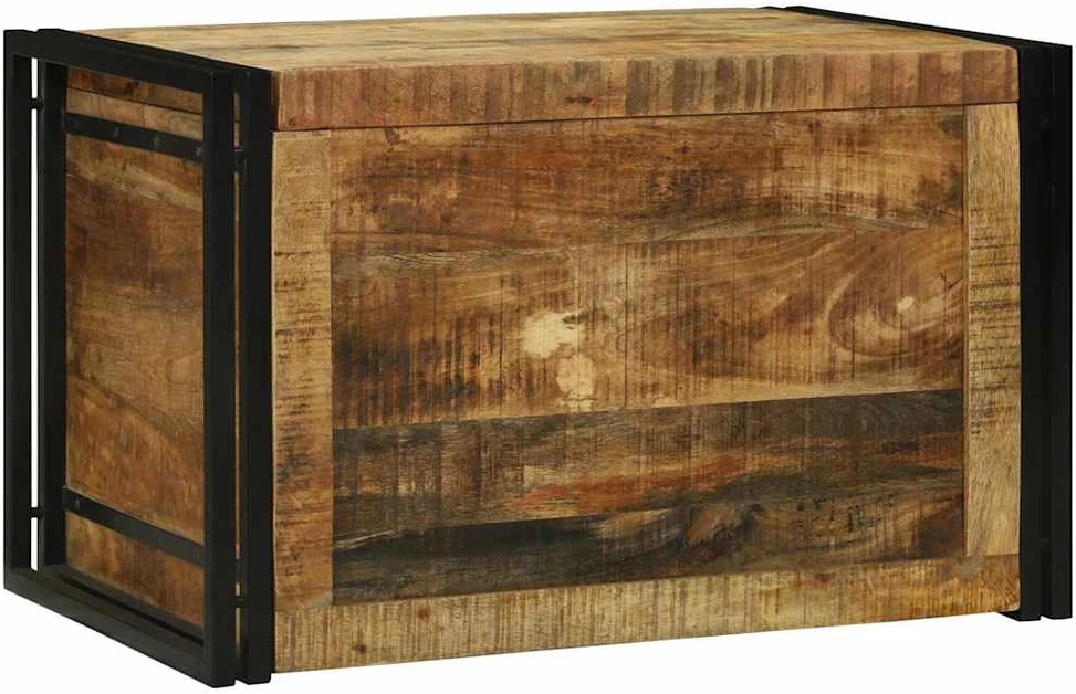 Saugojimo dėžė Ruda ir juoda 80 x 50 x 50 cm