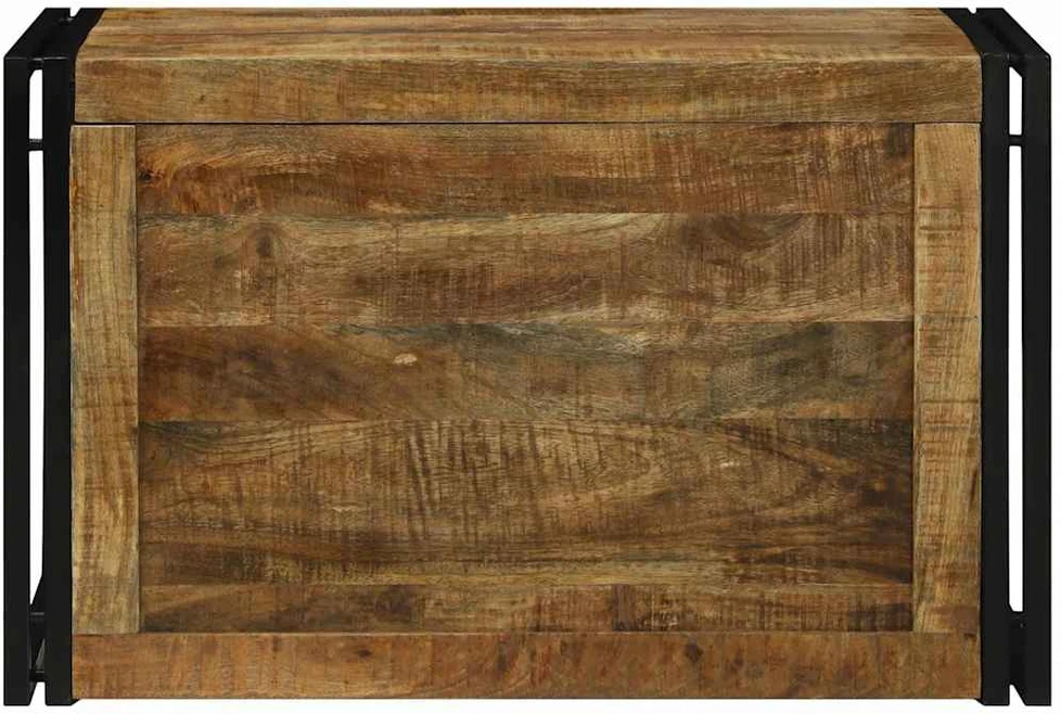 Saugojimo dėžė Ruda ir juoda 80 x 50 x 50 cm