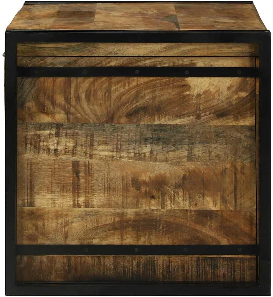 Saugojimo dėžė Ruda ir juoda 80 x 50 x 50 cm