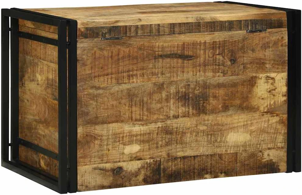 Saugojimo dėžė Ruda ir juoda 80 x 50 x 50 cm