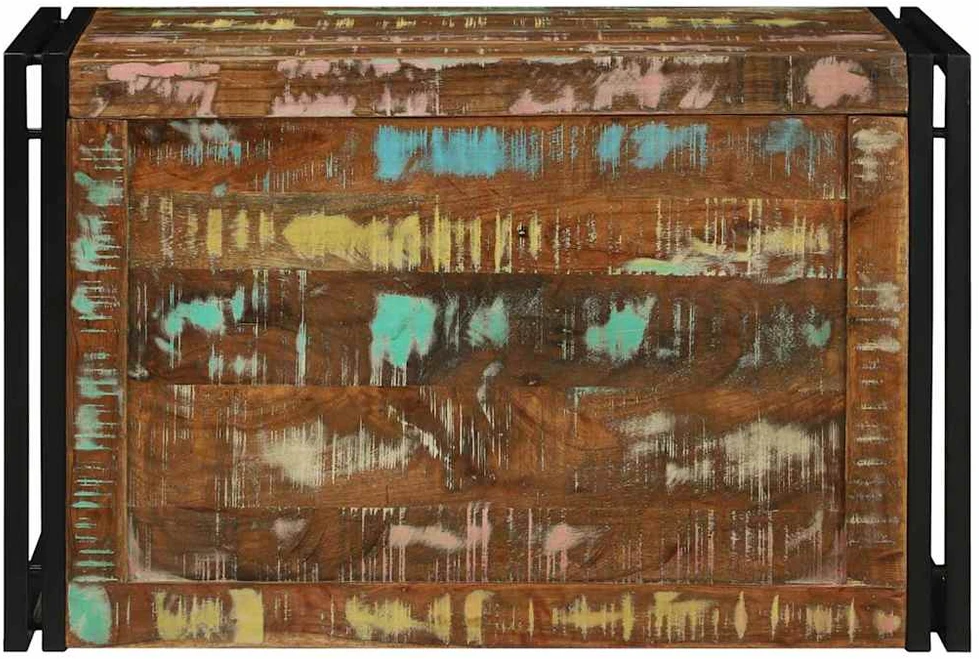 Saugojimo dėžė Ruda ir juoda 80 x 50 x 50 cm apdirbta mediena