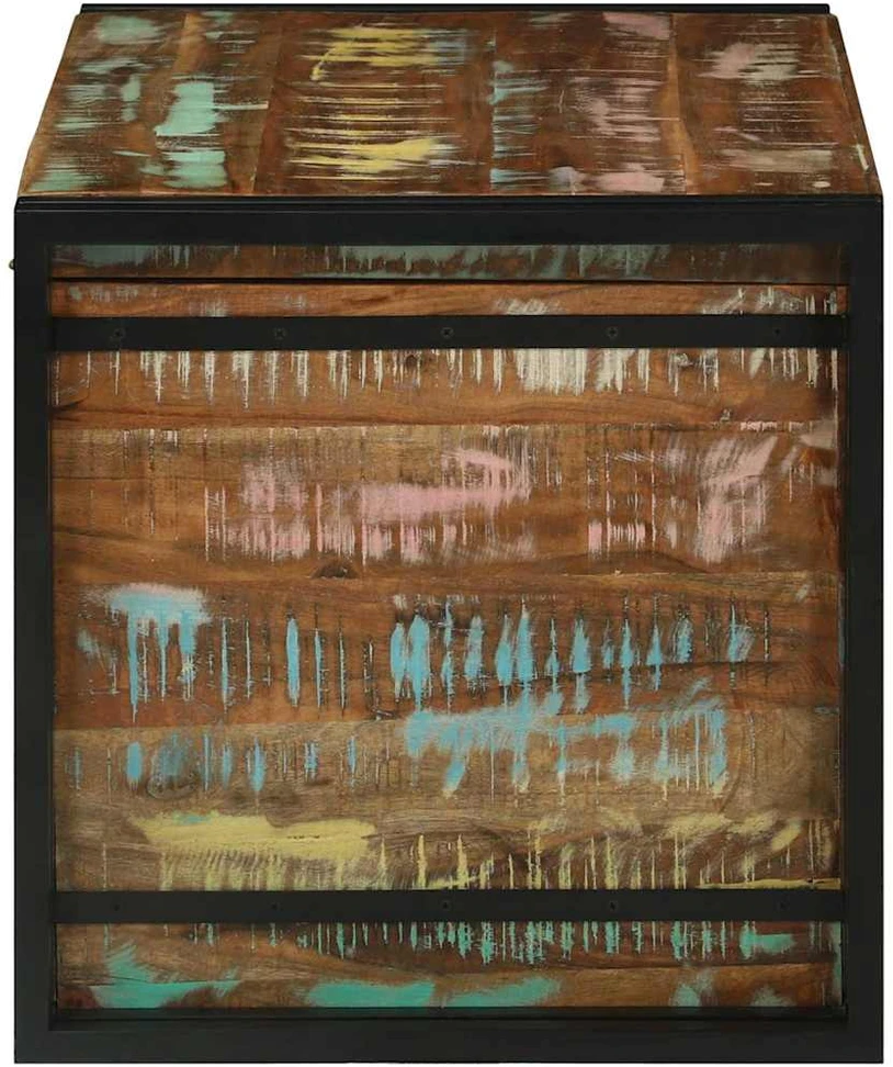Saugojimo dėžė Ruda ir juoda 80 x 50 x 50 cm apdirbta mediena