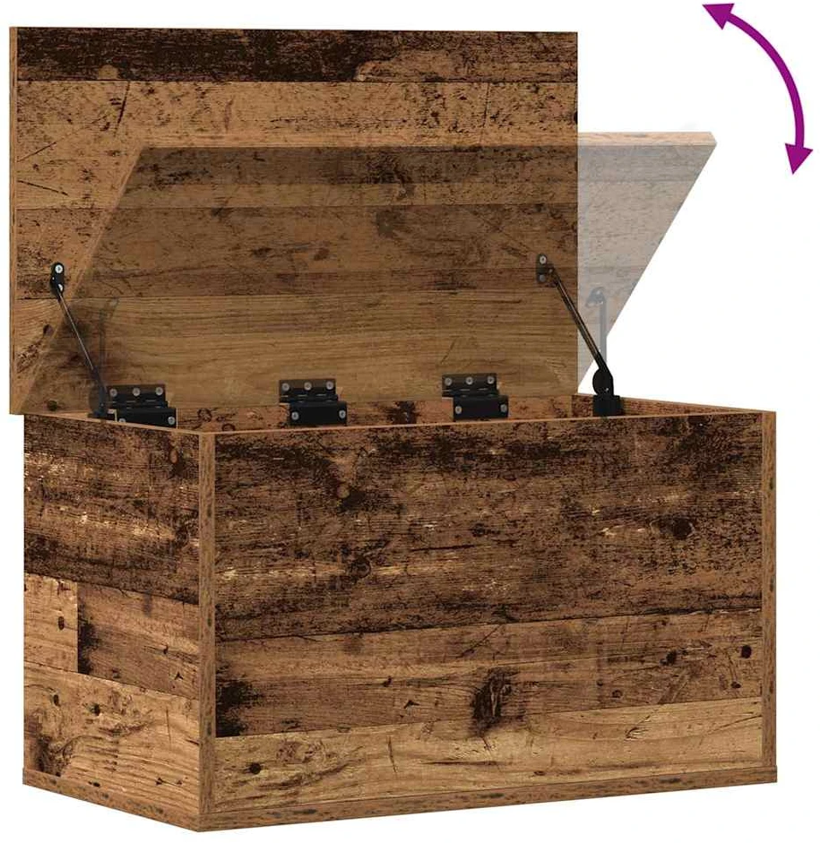 Saugojimo dėžė Senovinis medis 60 x 35 x 35 cm Apdirbta mediena
