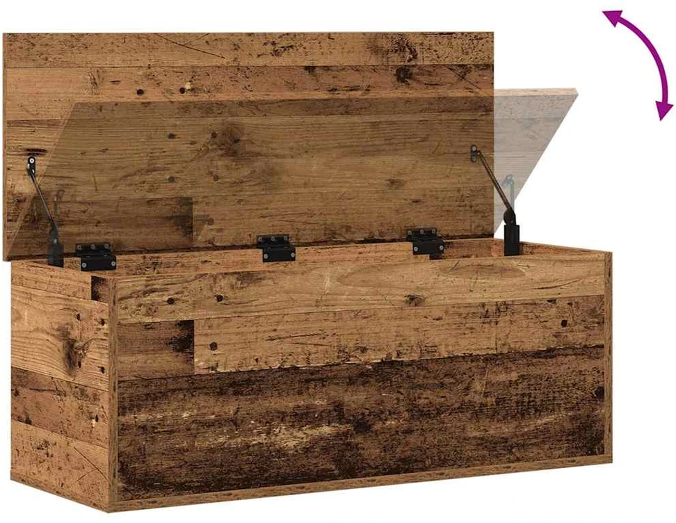 Saugojimo dėžė Senovinis medis 90 x 35 x 35 cm Apdirbta mediena