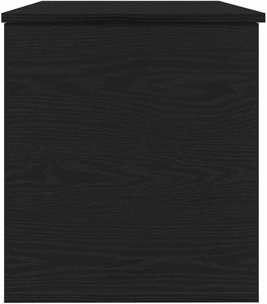 Saugojimo dėžė juoda ąžuolo 100 x 42 x 46 cm Apdirbta mediena