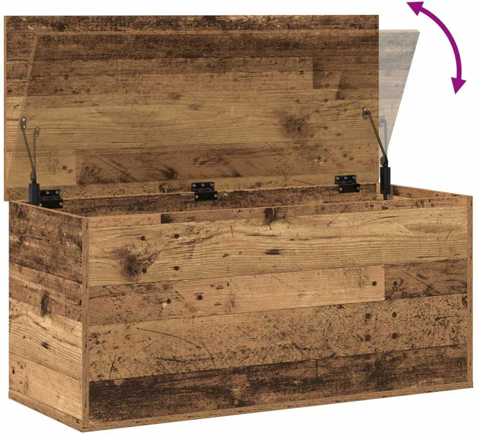 Saugojimo dėžė Sena mediena 100 x 42 x 46 cm Apdirbta mediena
