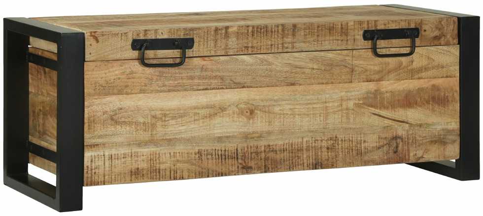 Saugojimo dėžės Ruda 80 x 30 x 30 cm Mango medienos masyvas