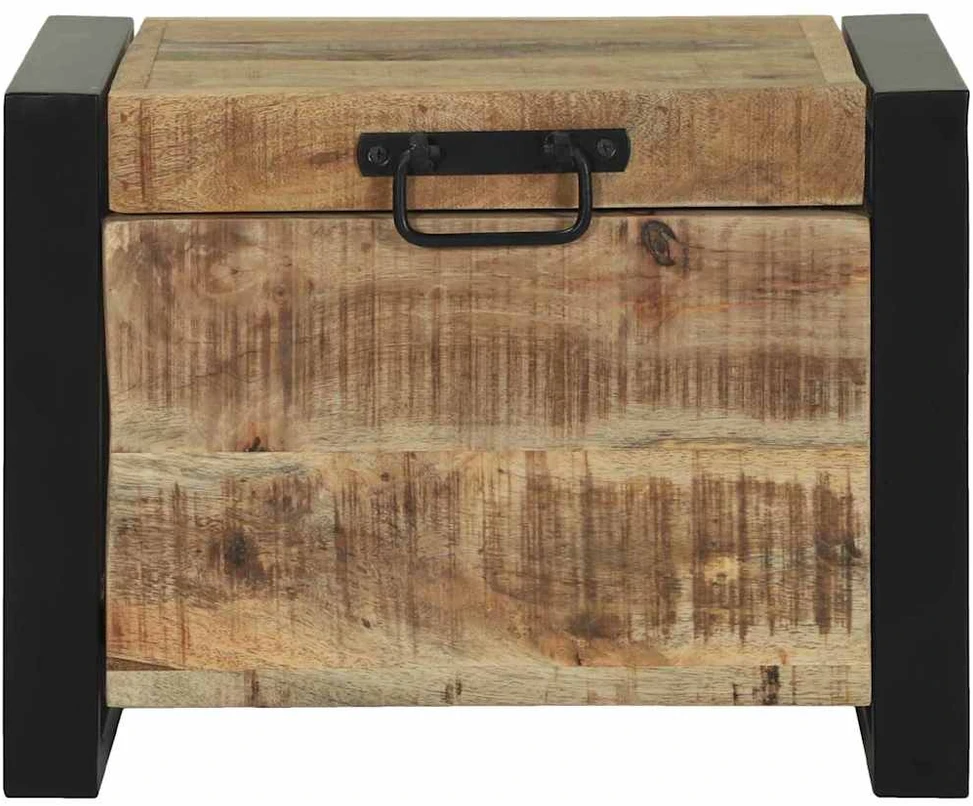 Saugojimo dėžės Ruda 40 x 30 x 30 cm Mango medienos masyvas