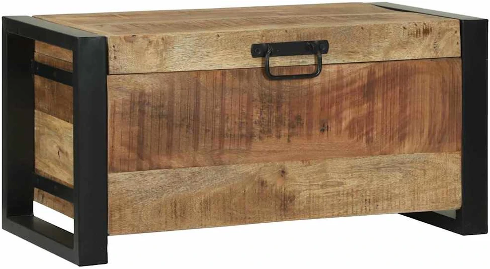 Saugojimo dėžės Ruda 60 x 30 x 30 cm Mango medienos masyvas