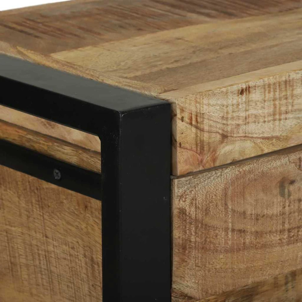Saugojimo dėžės Ruda 60 x 30 x 30 cm Mango medienos masyvas