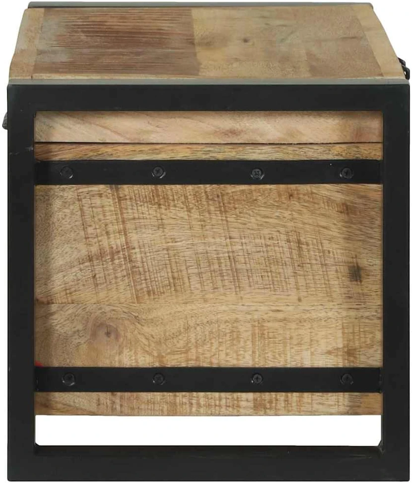 Saugojimo dėžės Ruda 60 x 30 x 30 cm Mango medienos masyvas