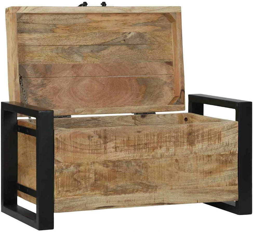 Saugojimo dėžės Ruda 60 x 30 x 30 cm Mango medienos masyvas