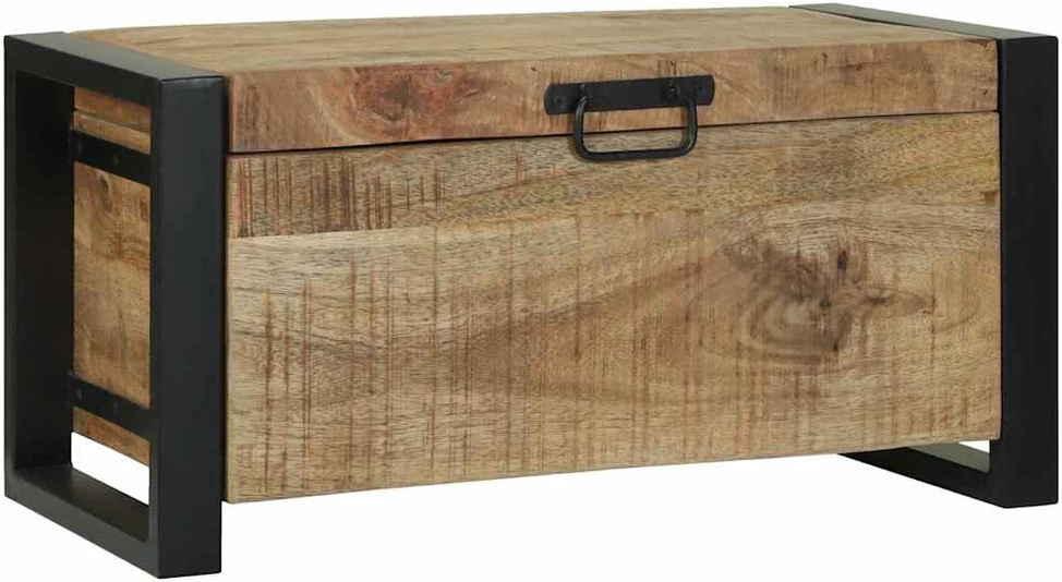 Saugojimo dėžės Ruda 60 x 30 x 30 cm Mango medienos masyvas