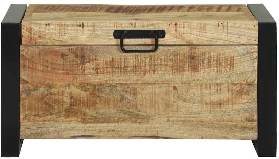 Saugojimo dėžės Ruda 60 x 30 x 30 cm Mango medienos masyvas