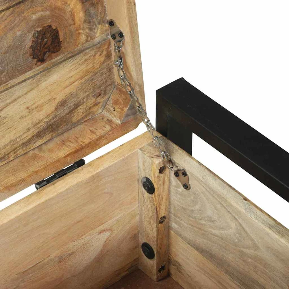 Saugojimo dėžės Ruda 80 x 30 x 30 cm Mango medienos masyvas